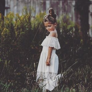 Cotton & Lace flutter Maxi